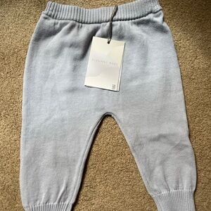 Elegant Baby blue knit pant